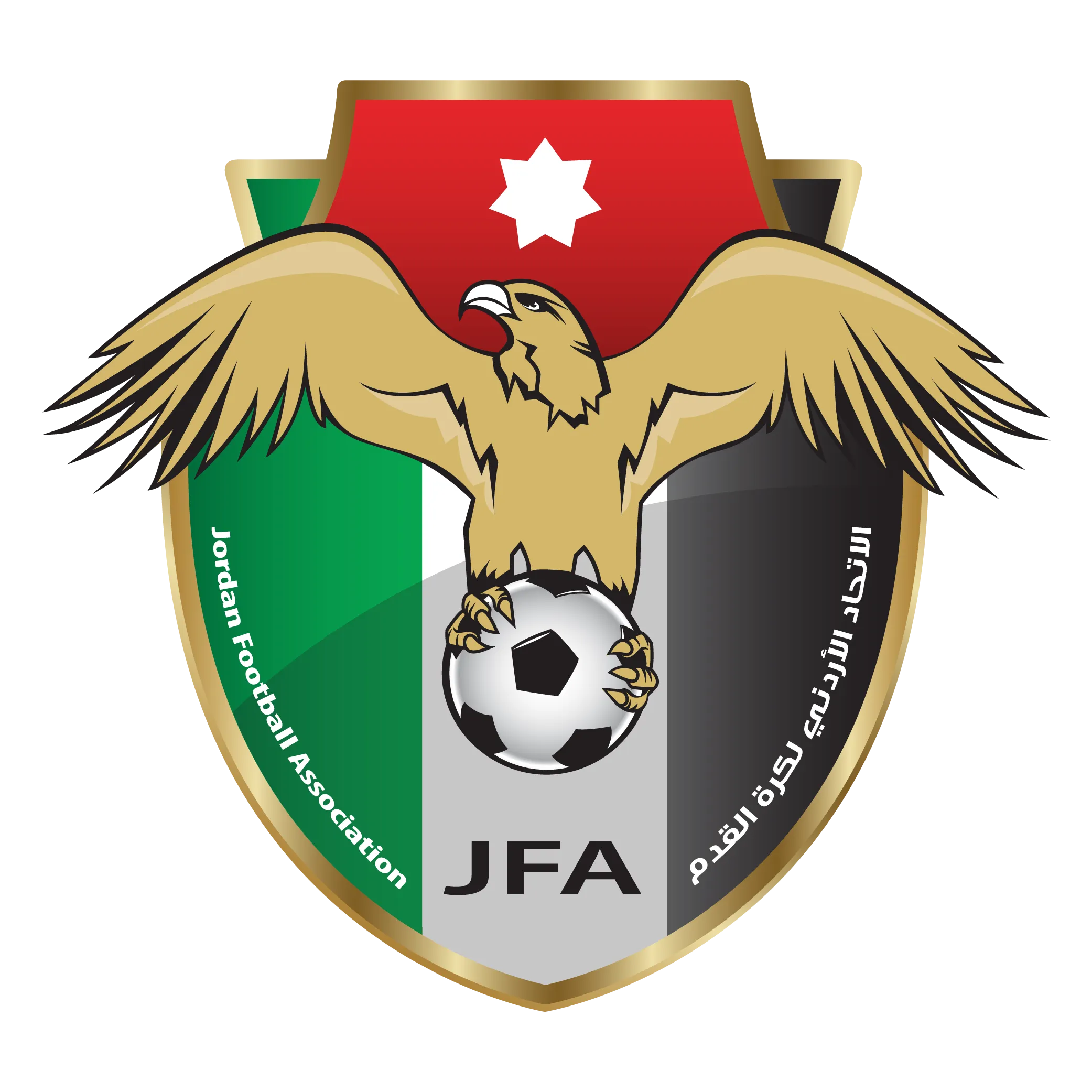 Jordan Football Association crest — Oxyliving sports recovery reference