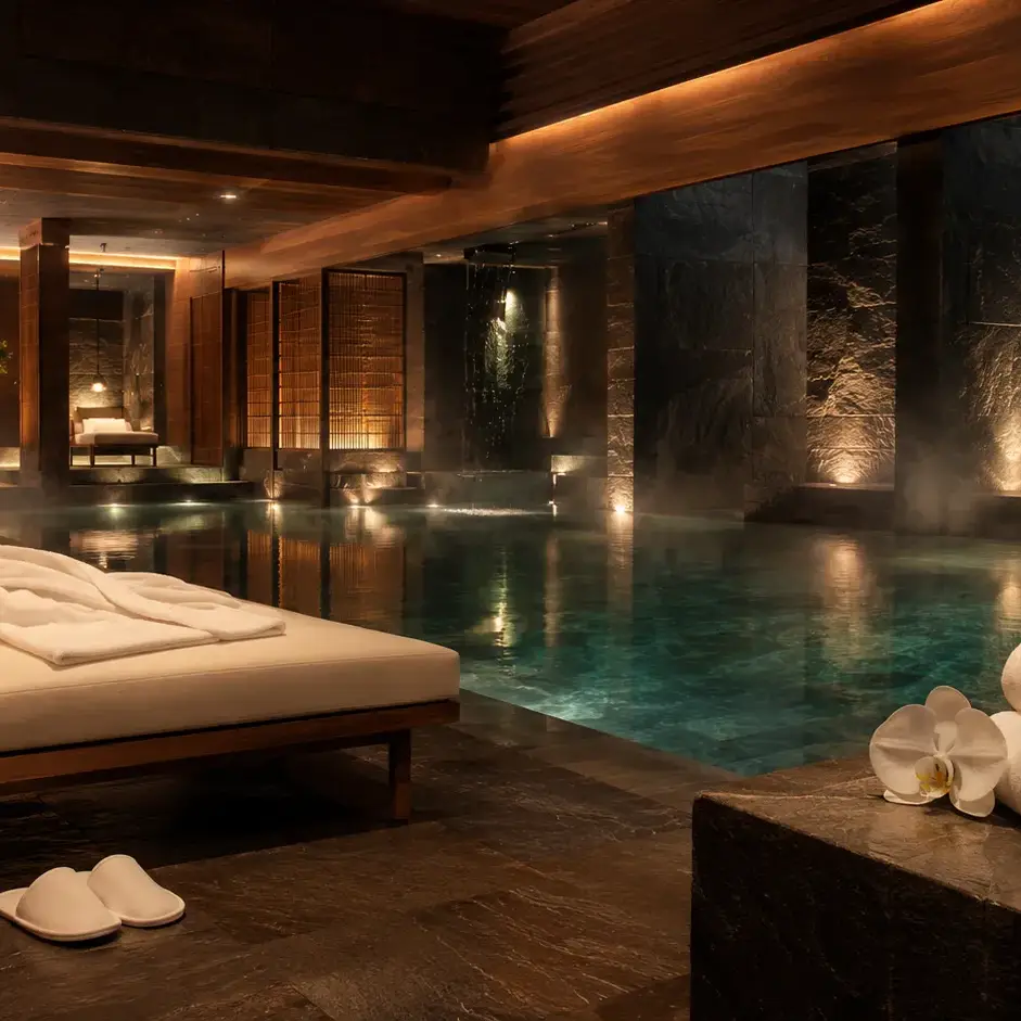 Hyperbaric oxygen chamber suite in a luxury hotel spa — Oxyliving